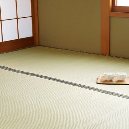 純国産 い草 上敷き カーペット 双目織 『松』 本間8畳(約382×382cm） 送料無料