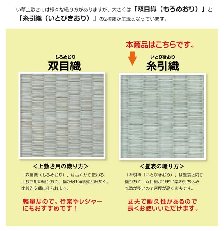 純国産 い草 上敷き カーペット 糸引織 『梅花』 六一間8畳(約370×370cm） 送料無料 - 【公式】allecore(アレコレ) 家具インテリア・生活雑貨のオンライン通販