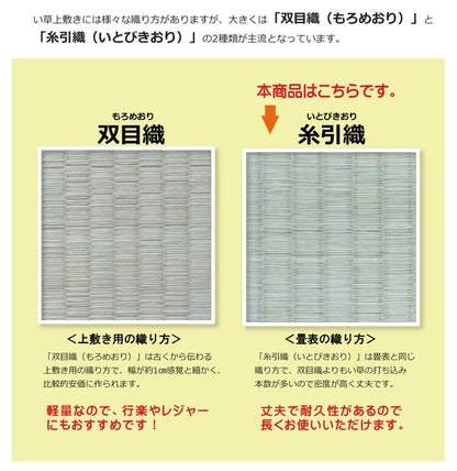 純国産 い草 上敷き カーペット 糸引織 『梅花』 六一間8畳(約370×370cm） 送料無料 - 【公式】allecore(アレコレ) 家具インテリア・生活雑貨のオンライン通販