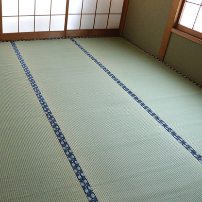 純国産 い草 上敷き はっ水 カーペット 双目織 江戸間8畳(約352×352cm） 送料無料