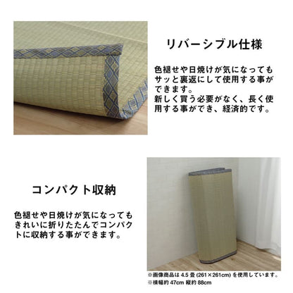 い草 上敷き カーペット 制菌 抗菌防臭 消臭 小林製薬KOBA-GUARD  江戸間2畳(約176×176cm） 送料無料