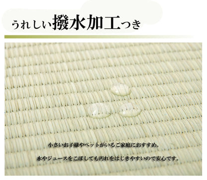 い草 上敷き い草上敷 はっ水 カーペット 無地 『撥水 湖水』 江戸間4.5畳(約261×261cm） 送料無料
