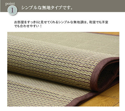 【新商品】い草花ござカーペット 『DXアロマ 裏貼CP』 江戸間4.5畳(約261×261cm) (裏:不織布） 送料無料