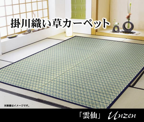 掛川織 い草カーペット 『雲仙』　江戸間2畳(約174×174cm) 送料無料