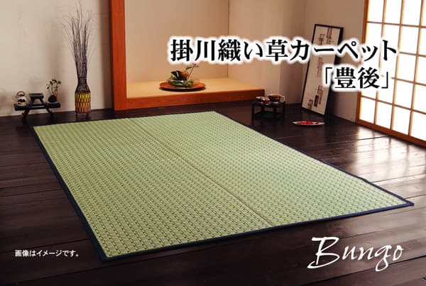 掛川織い草カーペット『豊後』江戸間4.5畳(約261×261cm） 送料無料