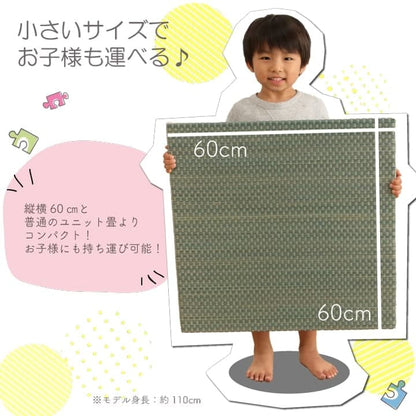 置き畳 ユニット畳 い草 簡単 軽量 コンパクト パステル 子供部屋 キッズ ルーム キッチン マット 約60×60cm 4枚組 送料無料