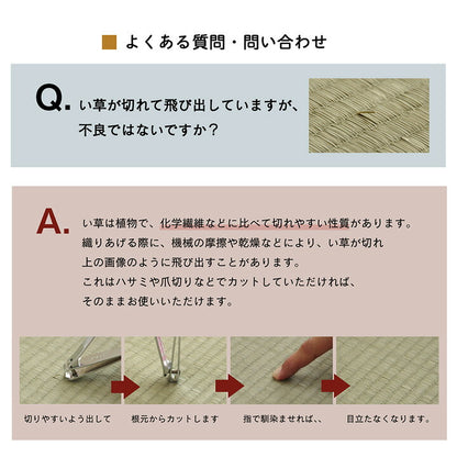 い草 置き畳 ユニット畳 システム畳 無地 シンプル ナチュラル 消臭 縁無し お手入れ簡単 裏面滑り止め 収納便利 約70×70×1.5cm 単品 送料無料