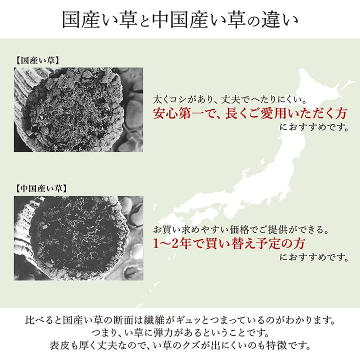 ラグ 国産 純国産 日本製 い草 モダン 抗菌防臭 自然素材 不織布 約176×230cm 送料無料 - 【公式】allecore(アレコレ) 家具インテリア・生活雑貨のオンライン通販