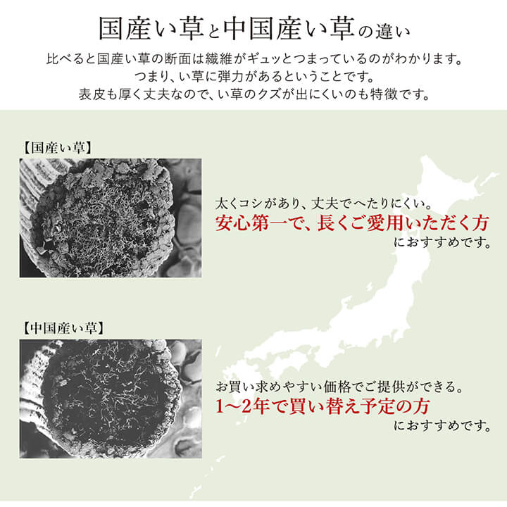 ラグ い草 国産 純国産 日本製 シンプル 無地風 抗菌防臭 自然素材 ウレタン 約191×191cm 送料無料 - 【公式】allecore(アレコレ) 家具インテリア・生活雑貨のオンライン通販