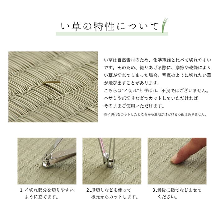 ラグ 長方形 夏用 い草 シンプル 191×250cm 送料無料
