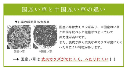 ラグ 長方形 夏用 い草 シンプル 191×250cm 送料無料