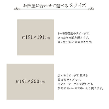 ラグ い草 モダン 純国産 国産 日本製 ウレタン 抗菌防臭 自然素材 ナチュラル 約191×250cm 送料無料