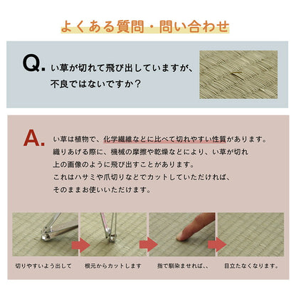 ラグ い草 金魚 和 風物詩 コンパクト 滑り止め不織布 自然素材 抗菌防臭 約180×180cm 送料無料
