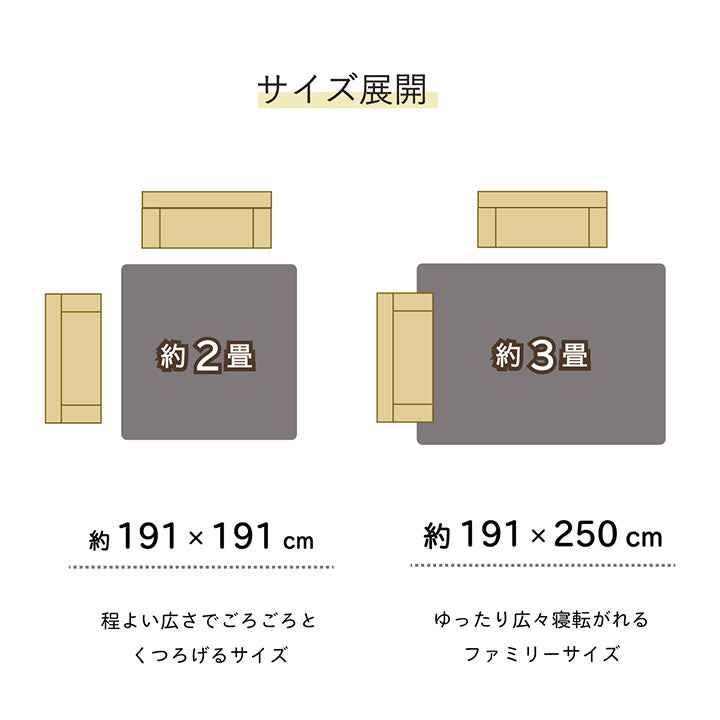ラグ い草 ギャベ 自然素材 抗菌防臭 滑り止め不織布 約191×250cm 送料無料