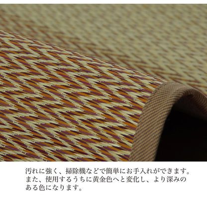 堀こたつ 掘りごたつ 堀り 炬燵 い草 ラグ 敷 市松 くり抜き 付属 マジックテープ 連結  裏 不織布  約191×250cm（中抜き:約90×120cm） 送料無料 - 【公式】allecore(アレコレ) 家具インテリア・生活雑貨のオンライン通販