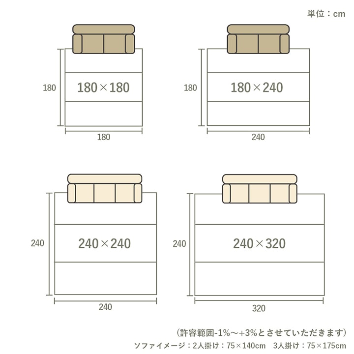 ラグ 長方形 い草 自然素材 シンプル ボーダー 裏面すべり止め付き 滑りにくい 抗菌防臭 約3畳 約180×240cm 送料無料