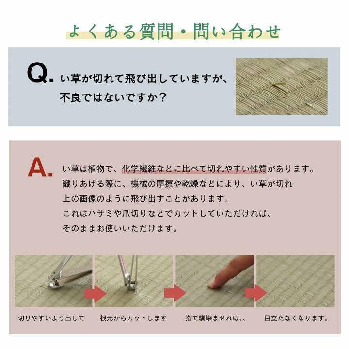 ラグ 長方形 い草 自然素材 クッション性 撥水 防ダニ 滑り止め加工 抗菌防臭 消臭 約3畳 約190×250cm 送料無料