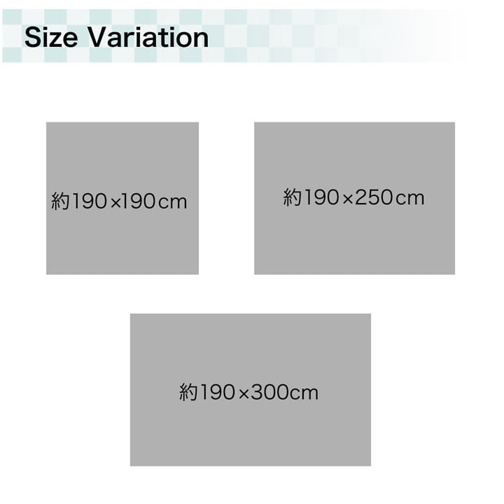 ラグ い草 撥水 滑り止め 不織布 格子柄 シンプル カジュアル 抗菌防臭 約190×300cm 送料無料