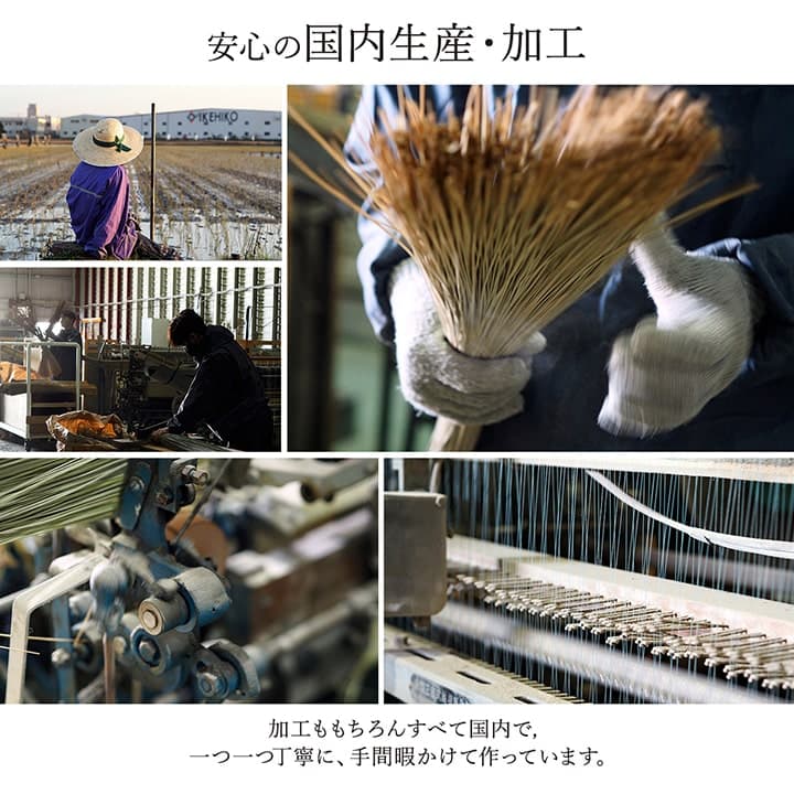 敷物 花ござ 国産 純国産 日本製 い草 モダン 抗菌防臭 自然素材 パッチワーク 不織布 江戸間3畳 約174×261cm 送料無料 - 【公式】allecore(アレコレ) 家具インテリア・生活雑貨のオンライン通販