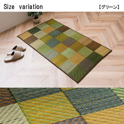 玄関 マット 室内 おしゃれ 日本製 国産 い草 自然素材 カラフル カジュアル 約60×90cm 送料無料 - 【公式】allecore(アレコレ) 家具インテリア・生活雑貨のオンライン通販