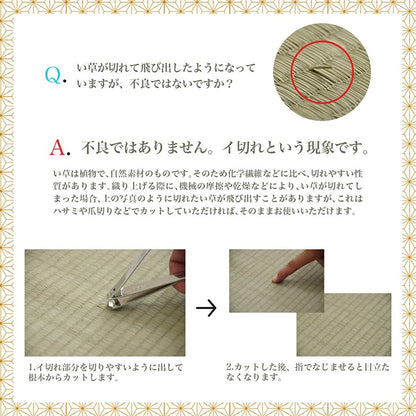 上敷き ゴザ 敷詰 カーペット い草 自然素材 日本製 国産 消臭 抗菌防臭 麻の葉 レトロ 和 江戸間8畳 約348×352cm 送料無料