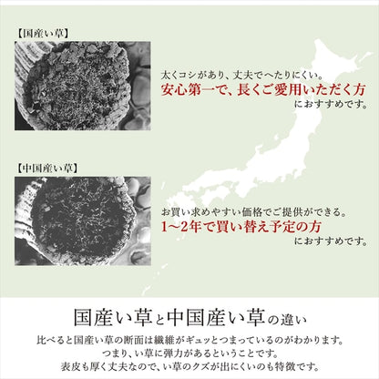 カーペット ござ 日本製 国産 敷詰 ラグ 敷物 ナチュラルスタイル い草 消臭 抗菌防臭 防炎 市松 江戸間8畳（約348×352cm） 送料無料