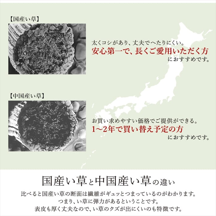カーペット ござ 日本製 国産 敷詰 ラグ 敷物 ナチュラルスタイル い草 消臭 抗菌防臭 防炎 市松 江戸間4.5畳（約261×261cm） 送料無料