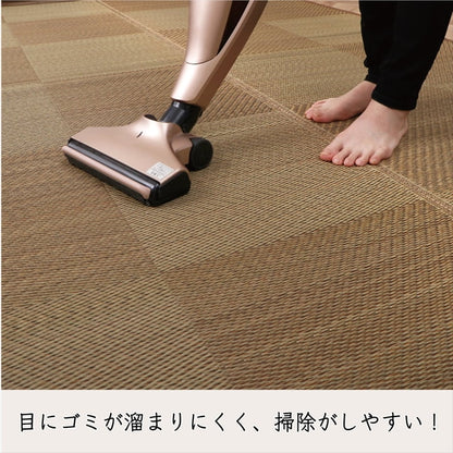 カーペット ござ 日本製 国産 敷詰 ラグ 敷物 ナチュラルスタイル い草 消臭 抗菌防臭 防炎 市松 江戸間3畳（約174×261cm） 送料無料