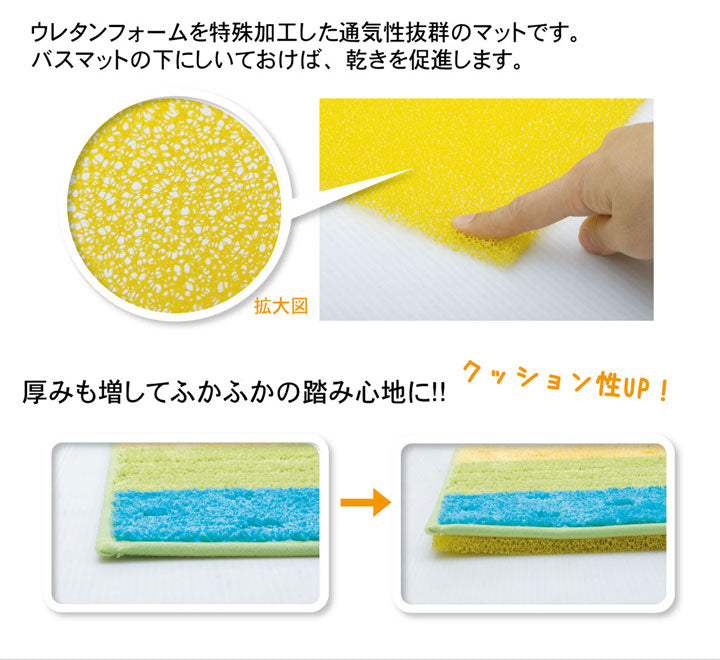 バスマットに下に敷くだけ バスマットが『乾くんだ』 約40×50cm 送料無料