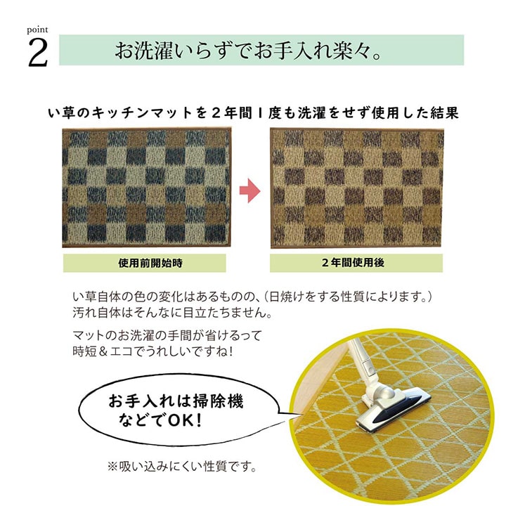 キッチンマット 150×60cm幅広タイプ おしゃれ い草 畳 60×150cm 和モダン 送料無料