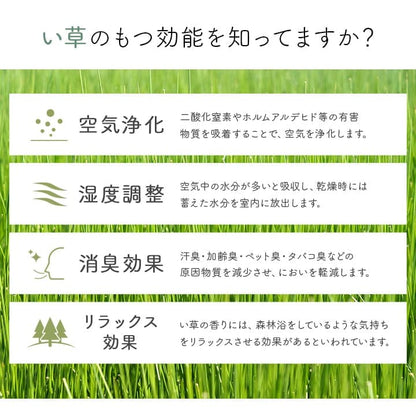 玄関マット 花柄 高級感  室内 おしゃれ 玄関 マット い草ラグ 日本製 抗菌防臭 国産 滑り止め い草 約70×120cm 送料無料