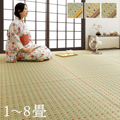 日本 い草 イグサ 自然素材 夏 年間 おすすめ カーペット ラグ 涼しい 江戸間3畳 261×261cm 送料無料
