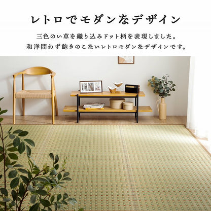 日本 い草 イグサ 自然素材 夏 年間 おすすめ カーペット ラグ 涼しい 江戸間2畳 174×174cm 送料無料