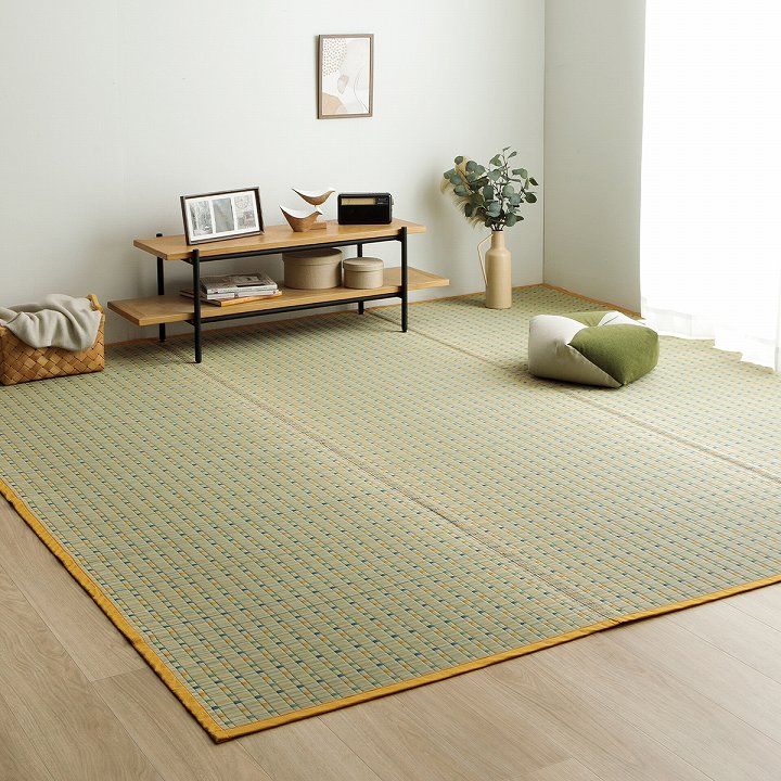 日本 い草 イグサ 自然 素材 夏 年間 おすすめ カーペット ラグ 涼しい 江戸間6畳 261×352cm 送料無料