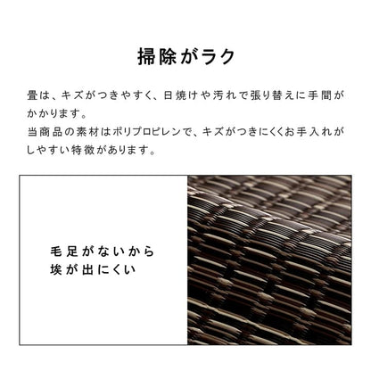 【新商品】洗える カーペット ダイニング ラグ 敷詰 丈夫 日本製 国産 除菌スプレー対応 ござ アウトドア ペット 江戸間8畳（約348×352cm） 送料無料