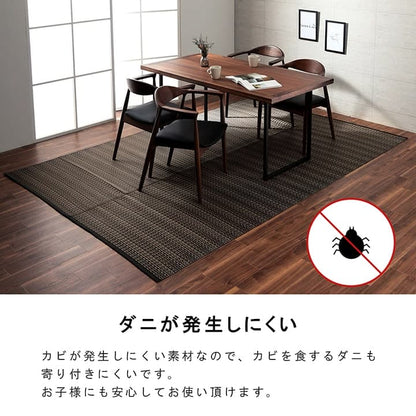 【新商品】洗える カーペット ダイニング ラグ 敷詰 丈夫 日本製 国産 除菌スプレー対応 アウトドア ペット 本間8畳（約382×382cm） 送料無料