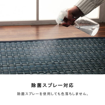【新商品】洗える カーペット ダイニング ラグ 敷詰 丈夫 日本製 国産 除菌スプレー対応 アウトドア ペット 本間8畳（約382×382cm） 送料無料