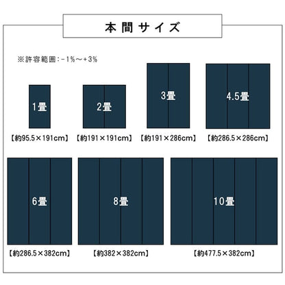 【新商品】洗える カーペット ダイニング ラグ 敷詰 丈夫 日本製 国産 除菌スプレー対応 ござ アウトドア ペット 団地間10畳（約425×340cm） 送料無料