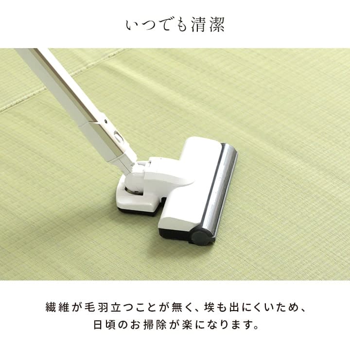 洗える ござ 日本製 国産 カーペット 丈夫 除菌スプレー対応 敷詰 ラグ 敷物 ペット 無地 江戸間2畳（約174×174cm） 送料無料