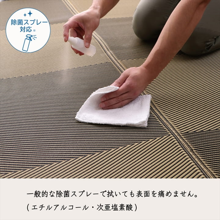 【新商品】洗える ござ 日本製 国産 カーペット 丈夫 除菌スプレー対応 敷詰 ラグ 敷物 ナチュラルスタイル アウトドア レジャー ペット 江戸間1畳（約87×174cm） 送料無料