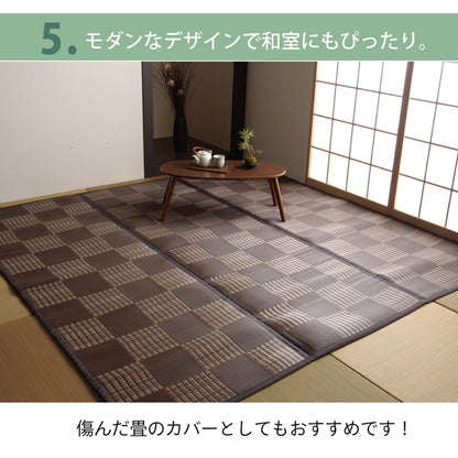 ラグ  PPカーペット 『Fウィード』 江戸間2畳（約174×174cm） 送料無料