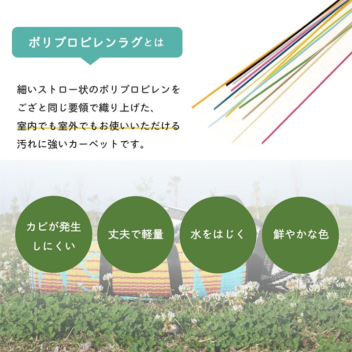 【新商品】日本製 洗える レジャー シート アウトドア お手入れ 持ち運び 便利 簡単 楽 PP ポリプロピレン エスニック カラフル 約87×140cm 送料無料