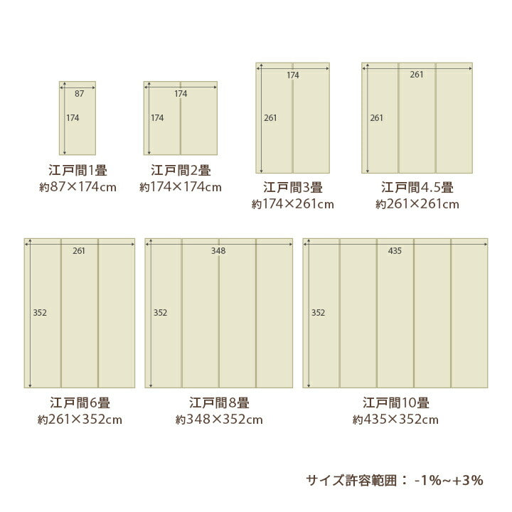 洗える ござ 日本製 国産 カーペット リバーシブル 丈夫 除菌スプレー対応 敷詰 ラグ 敷物 ペット 江戸間1畳（約87×174cm） 送料無料