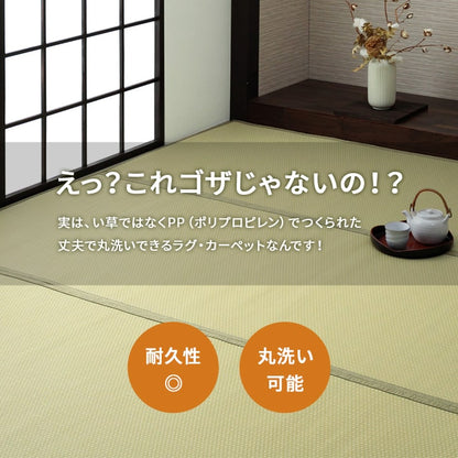 洗える ござ 日本製 国産 カーペット リバーシブル 丈夫 除菌スプレー対応 敷詰 ラグ 敷物 ペット 江戸間10畳（約435×352cm） 送料無料