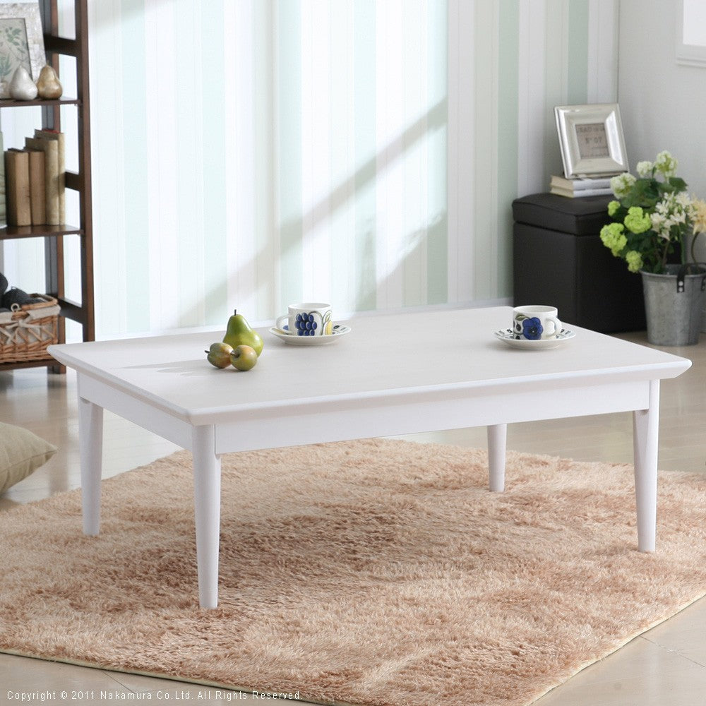 こたつ 長方形 北欧デザインこたつテーブル 105x75cm 北欧 ナチュラル 継ぎ脚 高さ調整 テーブル 天然木 日本製 リモート 在宅