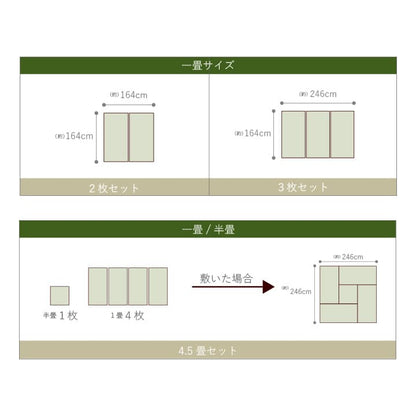 置き畳 半畳 国産 い草 簡単 和室 約82×82cm 12枚組 送料無料 - 【公式】allecore(アレコレ) 家具インテリア・生活雑貨のオンライン通販