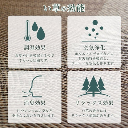 置き畳 ユニット畳 システム畳 国産 日本製 ナチュラルスタイル い草 消臭 抗菌防臭 市松 約82×82×2.3cm 6P 同色6枚組 送料無料