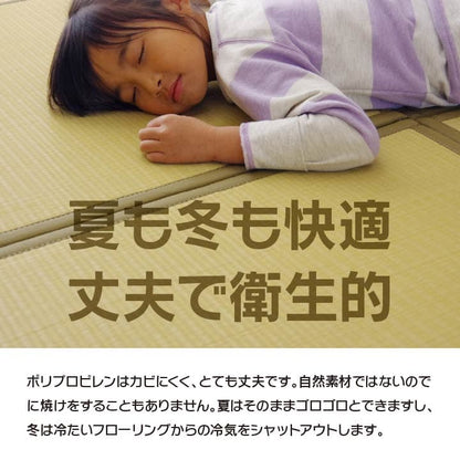 日本製 水拭きできる ポリプロピレン 置き畳 ユニット畳 軽量 軽い シンプル 67×67×1.7cm (9枚1セット) 送料無料