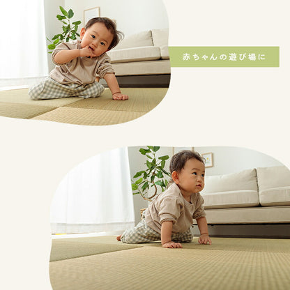 【新商品】置き畳国産い草簡単和室ベビーキッズプレイマットフロアマット約82×82cm単品 送料無料