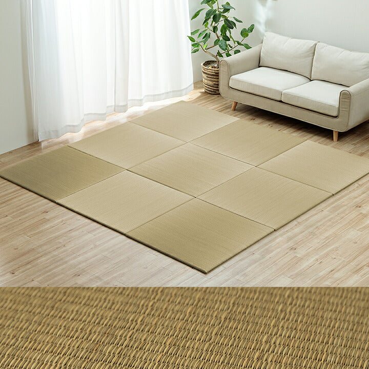 【新商品】置き畳国産い草簡単和室ベビーキッズプレイマットフロアマット約82×82cm単品 送料無料